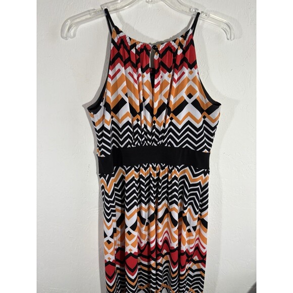 En Focus Womens Sz 8 Knee Length Fit and Flare Black w/red, White Multicolor - Picture 6 of 7